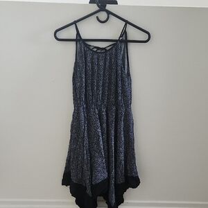 Ganji Black, Navy, And White Patterned Dress